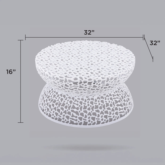 T3704-35 COFFEE TABLE WHITE