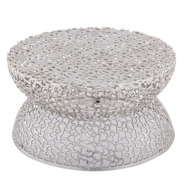 T3704-35 COFFEE TABLE SILVER