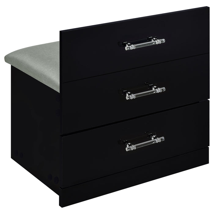 Danbury Makeup Vanity Table with LED Mirror and Stool