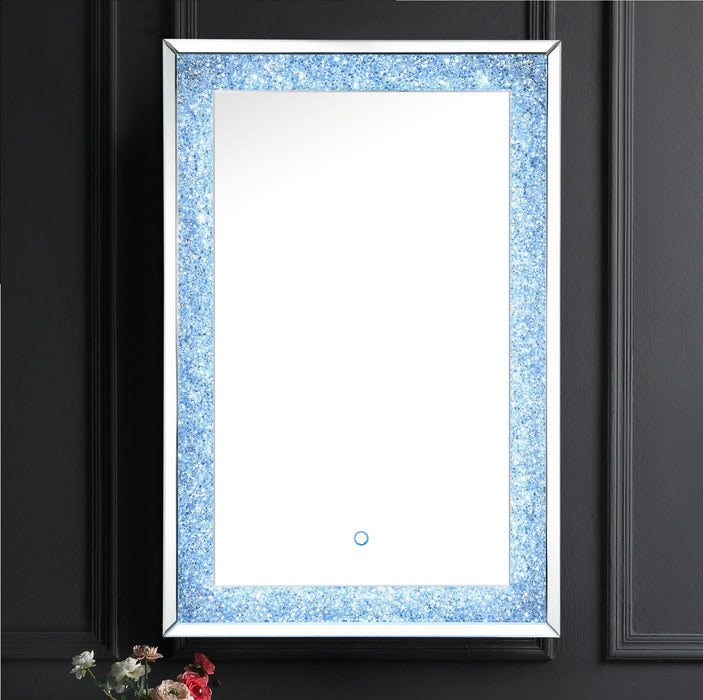 Noralie Mirrored & Faux Diamonds Wall Decor (LED)