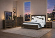 Harmony Brown Bed with LED