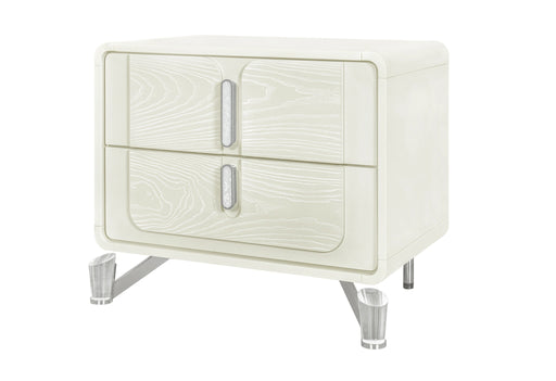 Lyra Beige Nightstand with USB