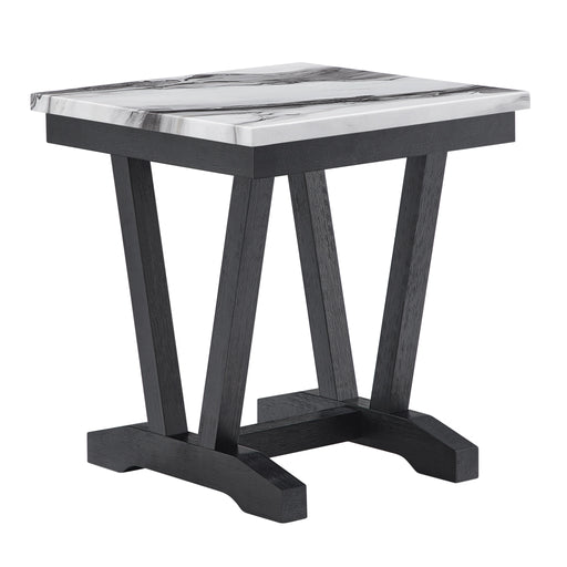 T1319 Blk/Wht End Table
