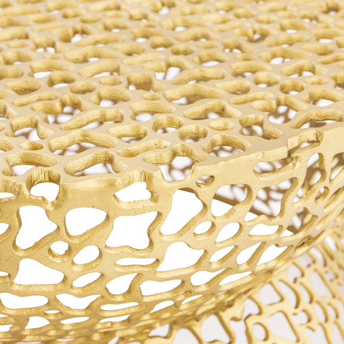 T3704-35 COFFEE TABLE GOLD