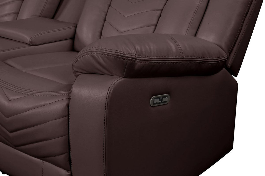 Galaxy Home Challenger Reversible Sectional Brown