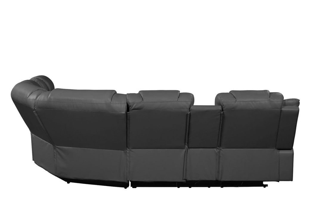 Galaxy Home Challenger Reversible Sectional Gray