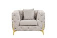 Galaxy Home Contempo Chair in Light Gray image