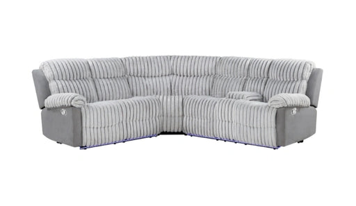 U6028 Grey Sectional with LED