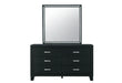 Reid Black Bed Dresser Mirror Nightstand