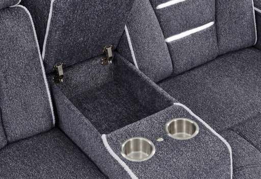 U1895 Grey P2 Reclining Sofa/Console Reclining Loveseat/Recliner