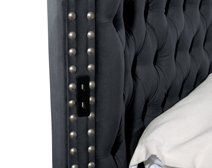 Galaxy Home Hazel King Bed in Black