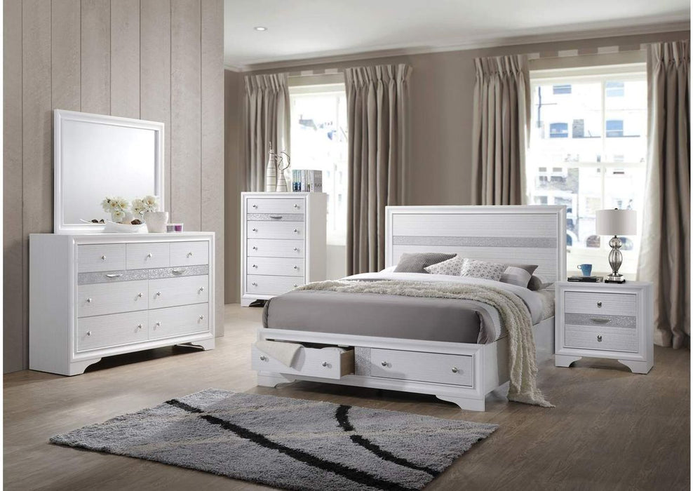 Galaxy Home Matrix King Bed in White