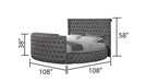 Galaxy Home Maya Queen Bed in Gray image