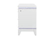 Alina White Nightstand with LED and USB