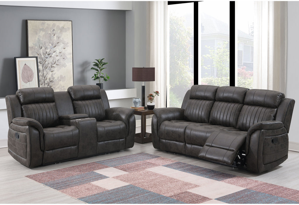 U8517 Grey Reclining Sofa