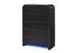 Beckett Wht/Blk Chest W/ LED