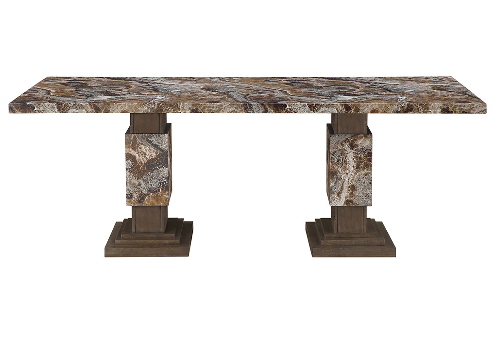 D12 BROWN DINING TABLE