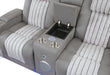 U8000 Grey Pwr Rec Sofa/Pwr Con Rec Loveseat/Pwr Recliner W/PHR