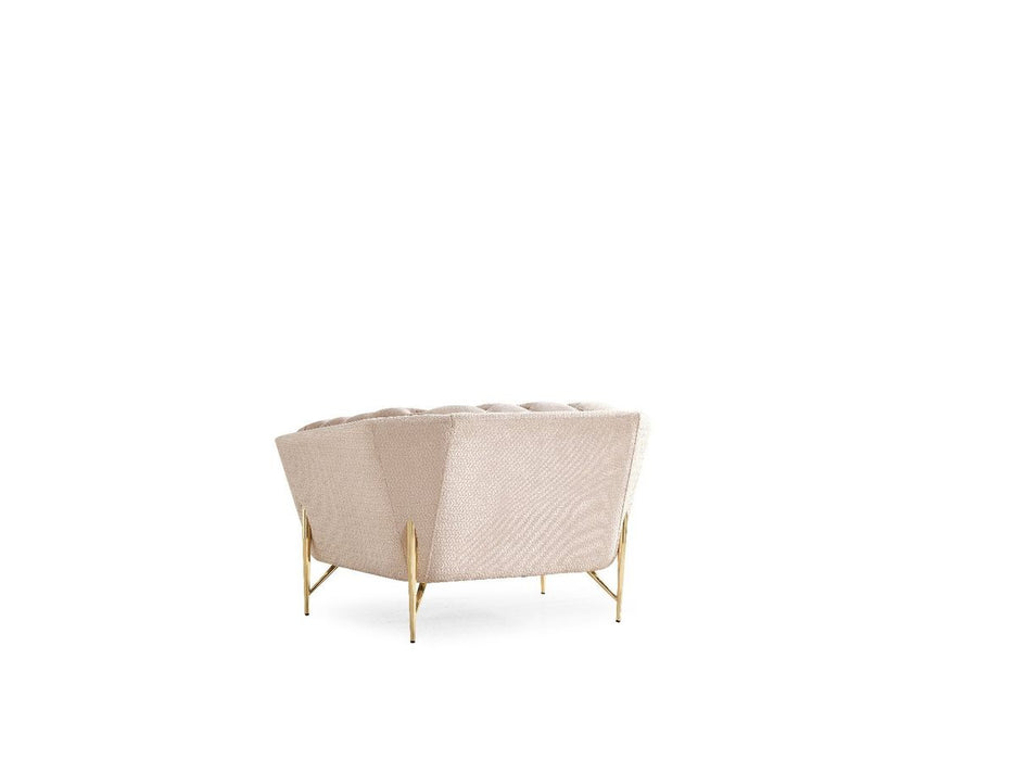 Galaxy Home Presley Chair in Beige