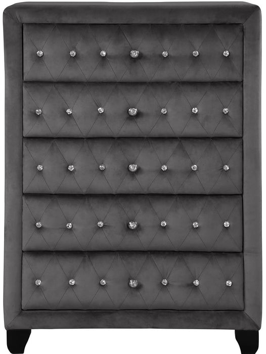 Galaxy Home Sophia Crystal Chest in Gray image