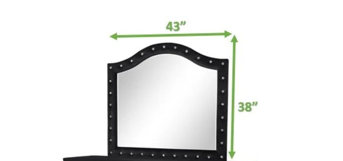 Galaxy Home Sophia Mirror Black