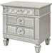 Galaxy Home Symphony 3 Drawer Nightstand in Silver GHF-808857505200 image