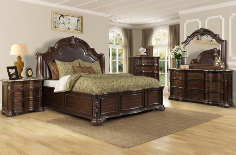 B705 Marble-top Bedroom Set