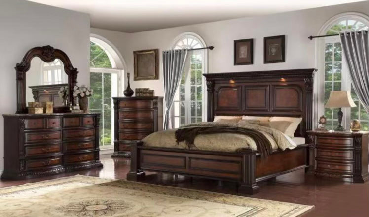 B740 Marble-top Bedroom Set