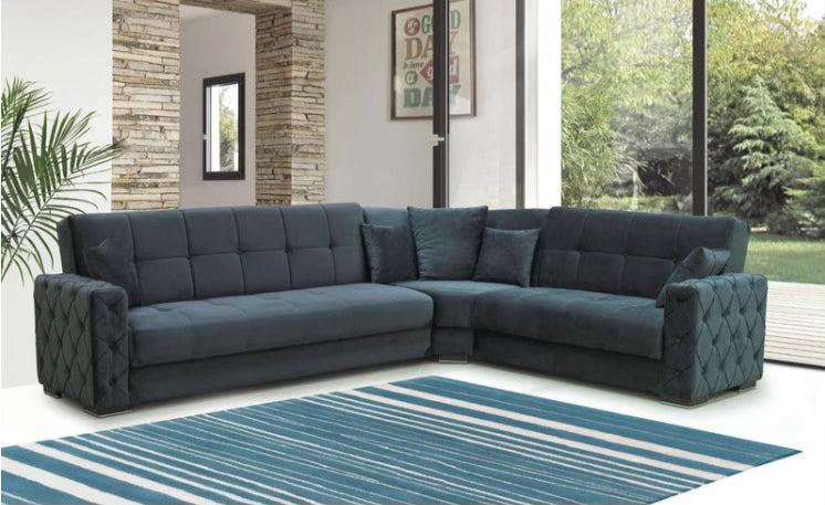 FD510 Piece Sectional Sleeper - Grey