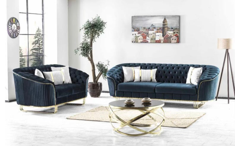 FD521 Green Velvet Livingroom Set